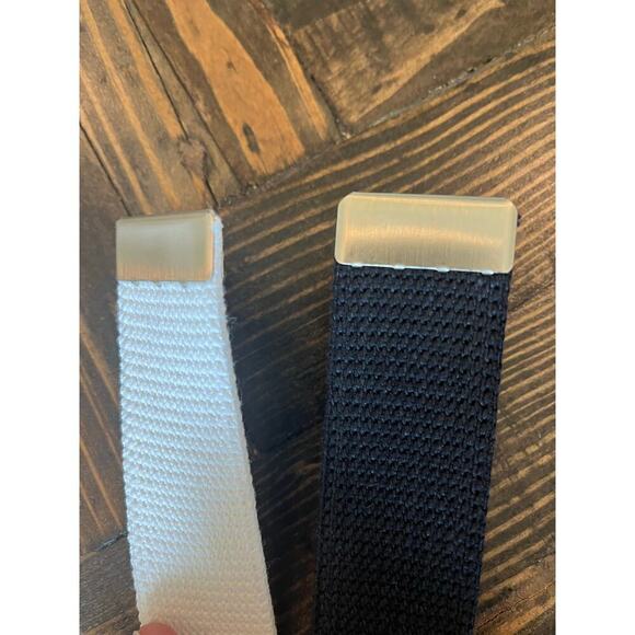 US Navy Canvas Belt Silver Nickel Men Military Bundle Service Uniform Hiking - Picture 7 of 9